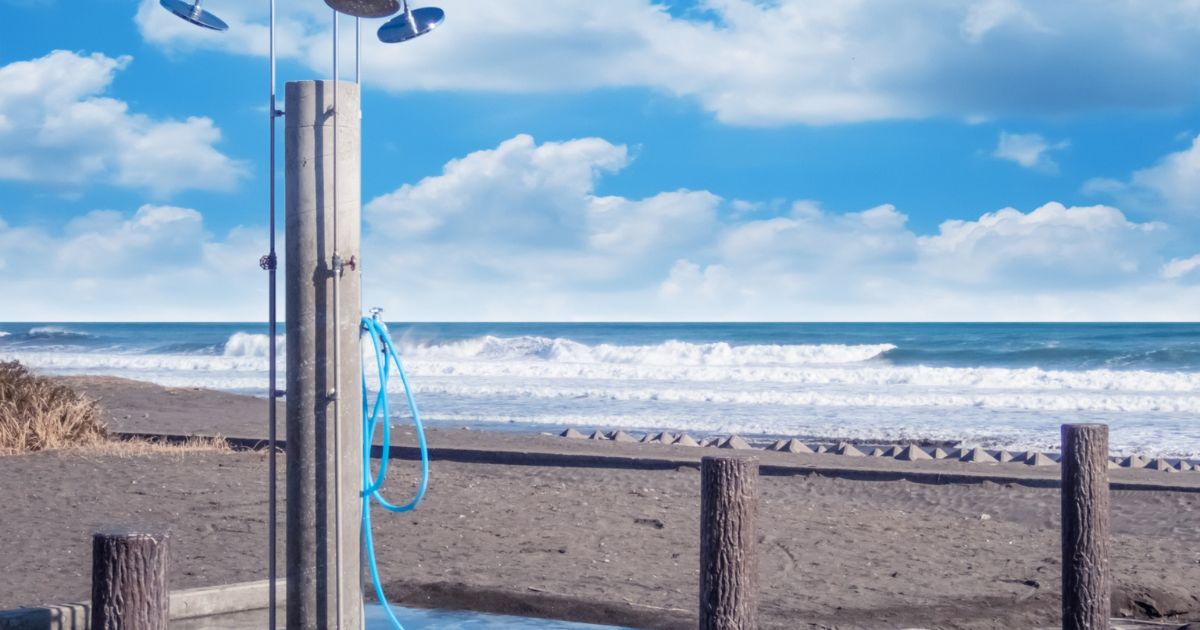 海辺の水道